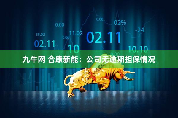 九牛网 合康新能：公司无逾期担保情况